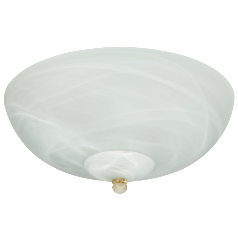Charlton Home® 5.5" H Glass Bowl Ceiling fan bowl shade ( Screw on ) in